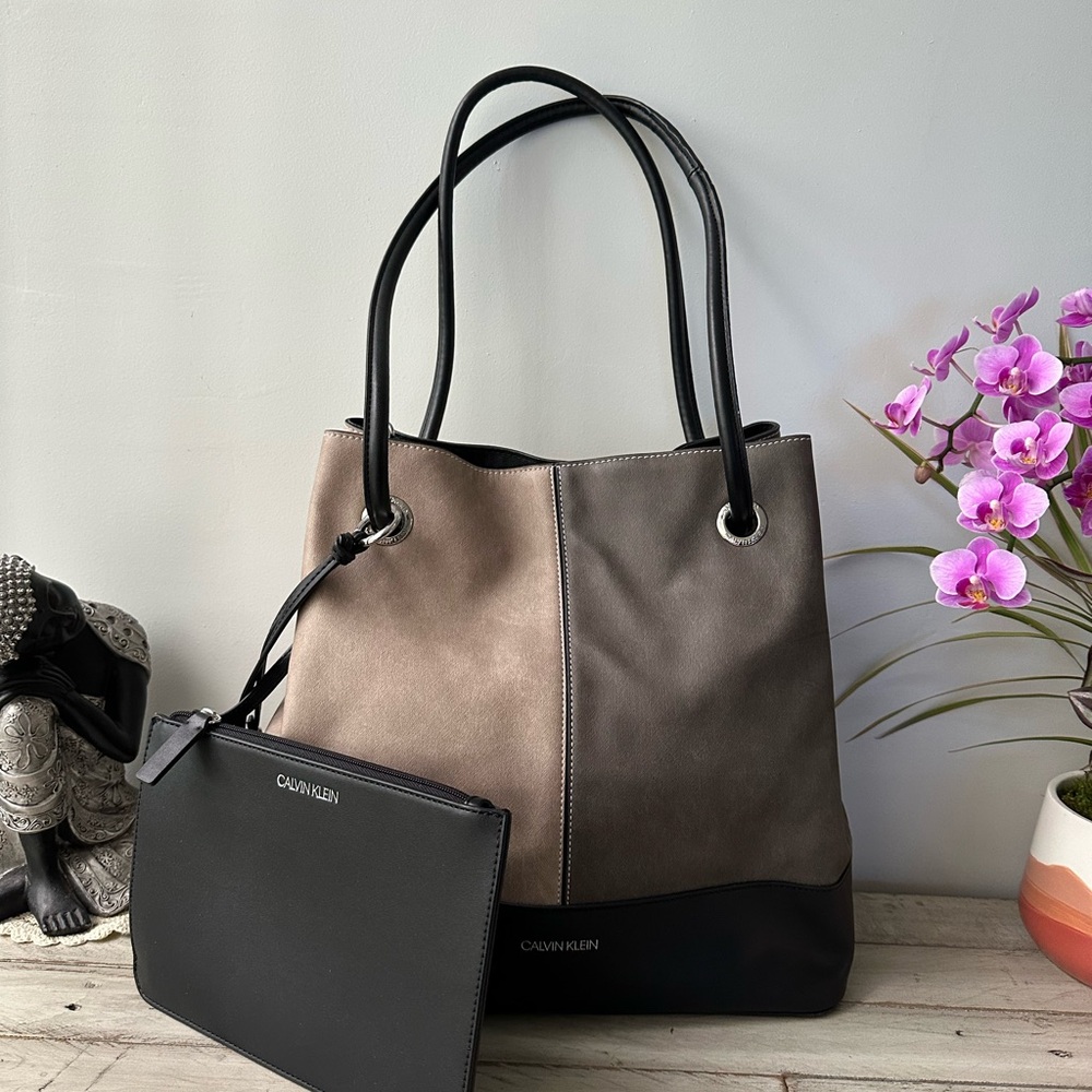 Calvin Klein Black and Brown Grabrianna Tote - Shoulder Bag